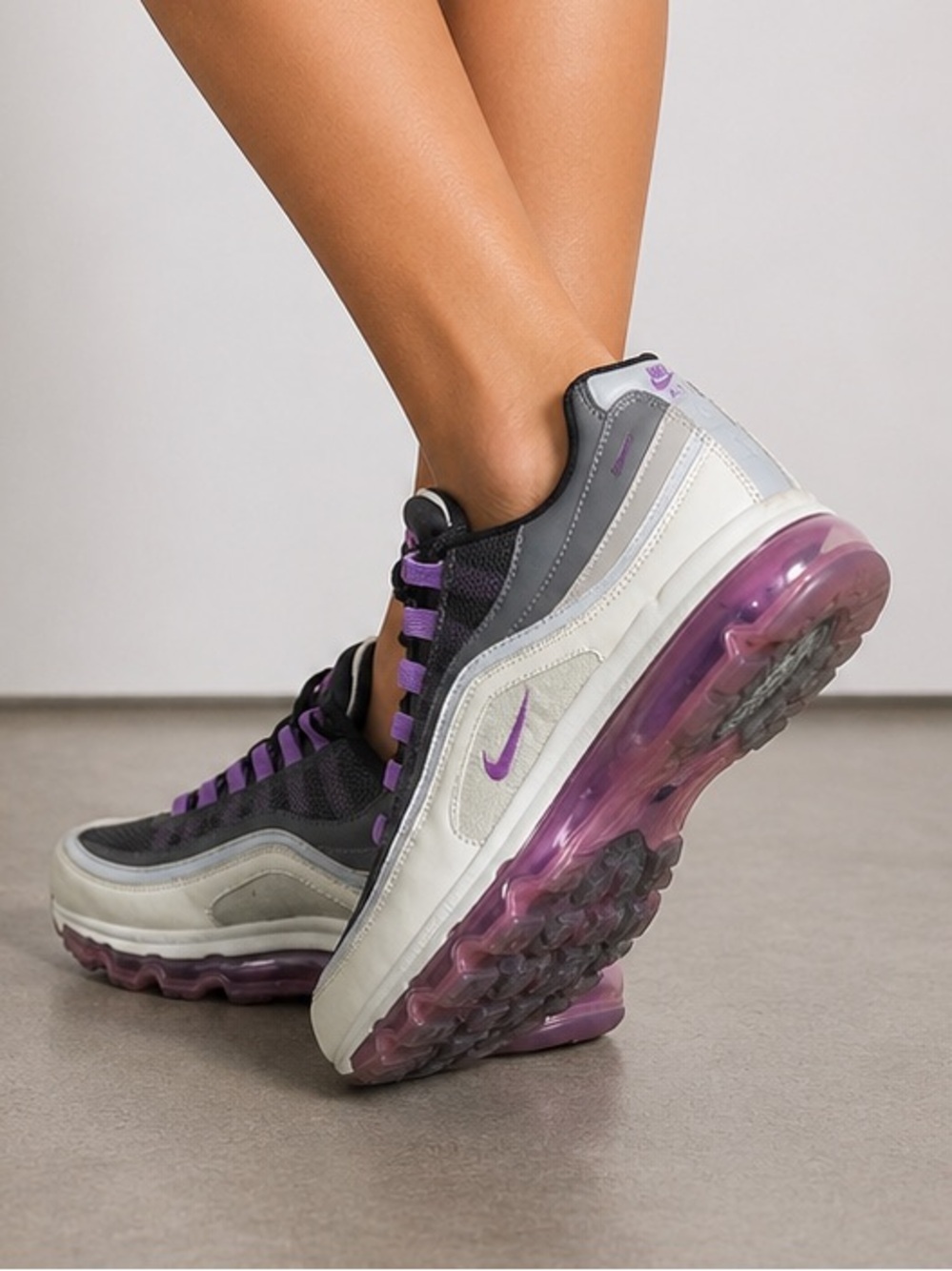 Nike Air Max 97 Purple, Black, Gray, White / Size 10 / Like New - Picture 2 of 8